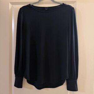 Ann Taylor black long sleeve top, size S.